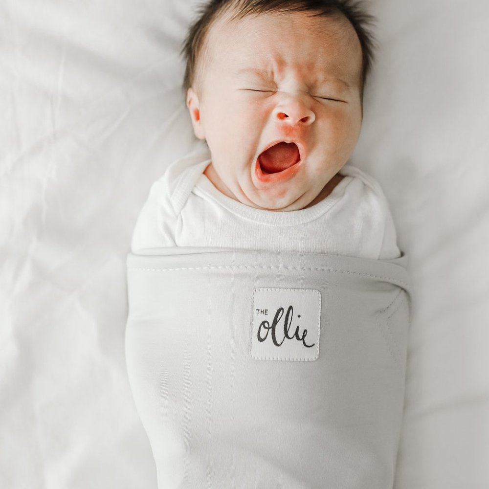 Ollie swaddle in stone